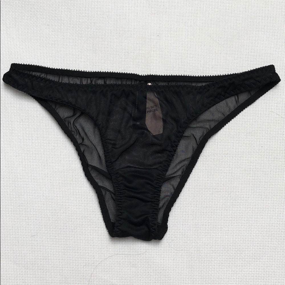Victoria’s Secret sheer black panties S/P